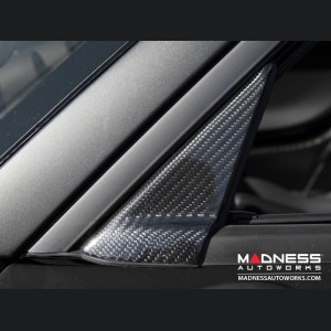 Alfa Romeo 4C Door Trim - Carbon Fiber - Exterior Door Triangle Trim - Italian Theme